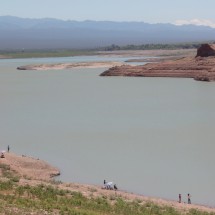 The artificial lake Dique Ullum